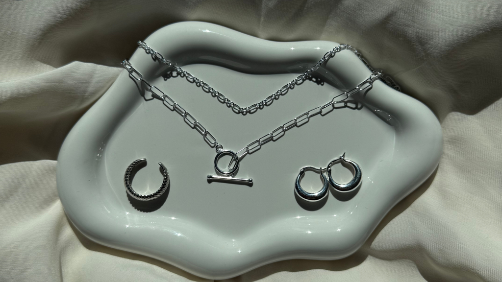 Chunky Silver Hoops
