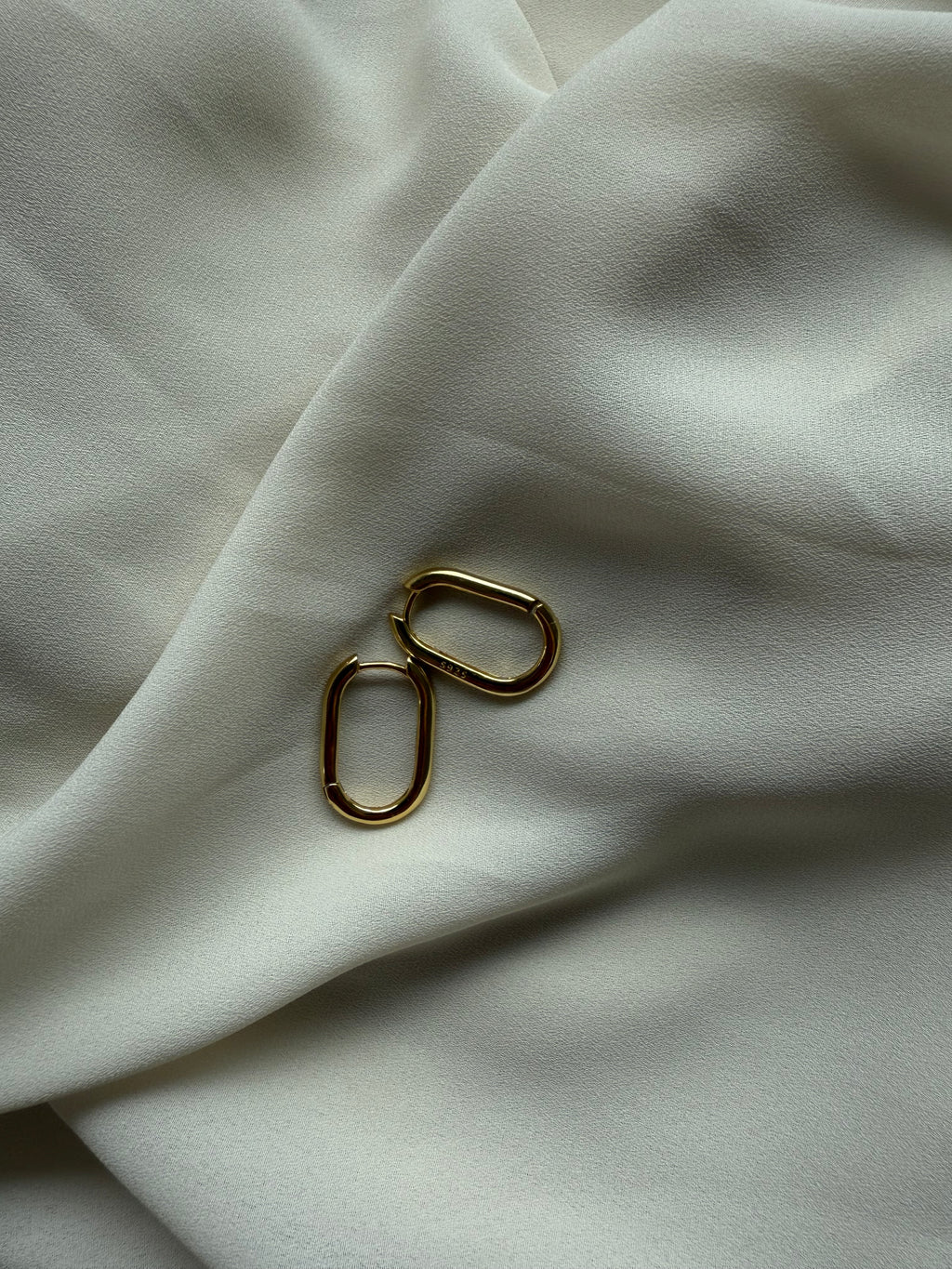 Oval Hoop Earrings