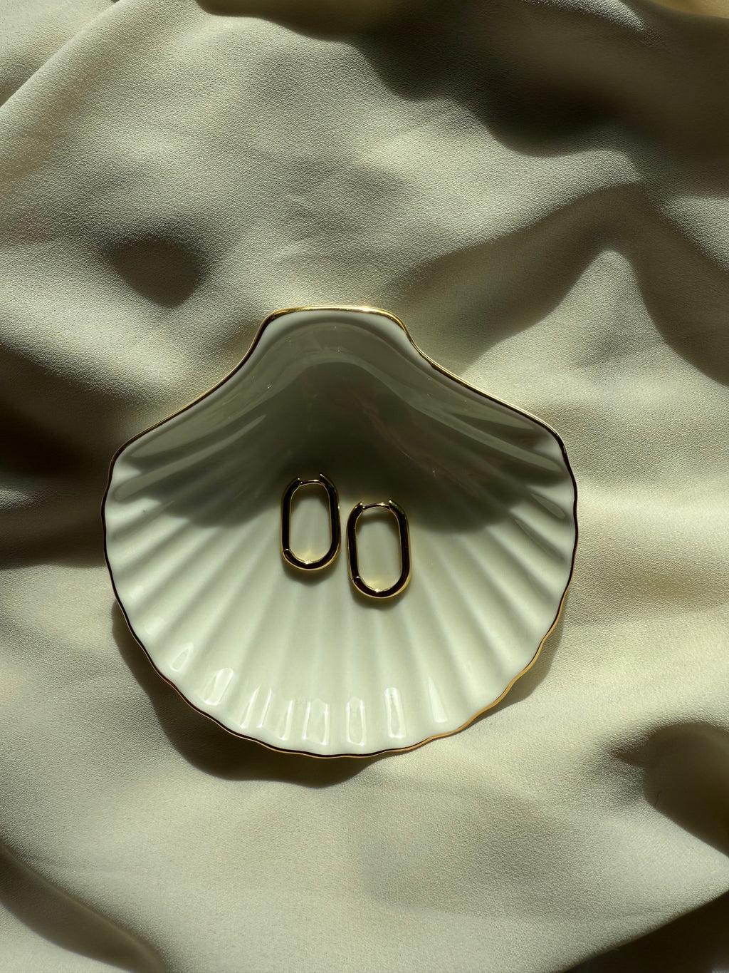 Oval Hoop Earrings